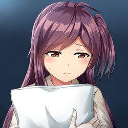 This is a pixiv picture whose title is 夜が怖くて一人で寝られない萩風/夜が怖すぎた萩風.