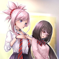 This is a pixiv picture whose title is JKむさかべ②更衣室.