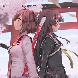 This is a pixiv picture whose title is 新たな春.