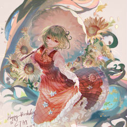 This is a pixiv picture whose title is sunflowers wish.