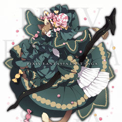 This is a pixiv picture whose title is 【PFLS】飴玉の魔女グレーテル【エルダーグラン】.