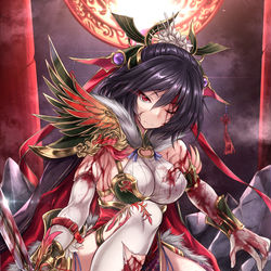 This is a pixiv picture whose title is 三国志大戦 - 王異.
