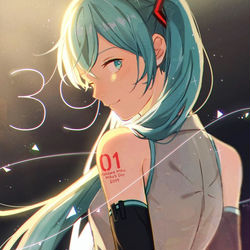 This is a pixiv picture whose title is ミクの日!.