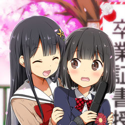 This is a pixiv picture whose title is 卒業式.