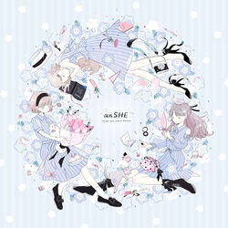 This is a pixiv picture whose title is anSHEイラストコンテスト受賞作.