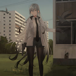 This is a pixiv picture whose title is 散歩.