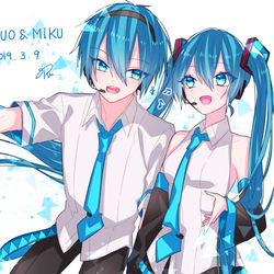 This is a pixiv picture whose title is ミクの日.