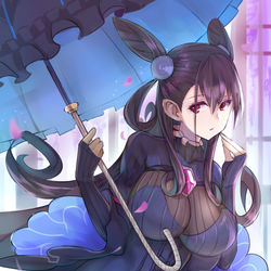 This is a pixiv picture whose title is 紫式部.