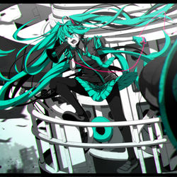 This is a pixiv picture whose title is MIKU.