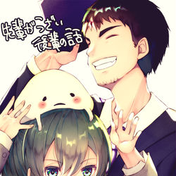 This is a pixiv picture whose title is 先輩がうざい後輩の話.