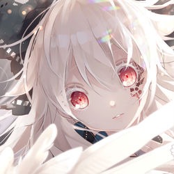 This is a pixiv picture whose title is 【東方名華祭】アルビノお空.