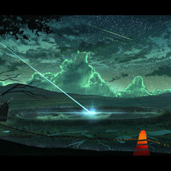 This is a pixiv picture whose title is 流星.