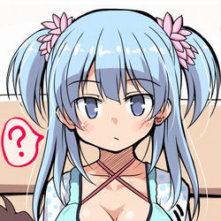 This is a pixiv picture whose title is 水波の姉ちゃんって胸でけーよな！.