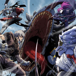 This is a pixiv picture whose title is 【PFLS】餓獣乱舞【黎明の戦い】.