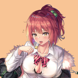 This is a pixiv picture whose title is JK - MP7♪.