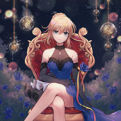 This is a pixiv picture whose title is 💙.