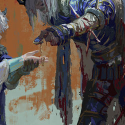 This is a pixiv picture whose title is 【PFLS】Η μοίρα.