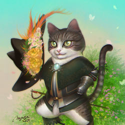 This is a pixiv picture whose title is 【PFLS】片足のケーン【ﾋﾟｸﾌｧﾝ猫】.
