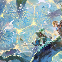 This is a pixiv picture whose title is 【PFLS】魔の導を灯に.