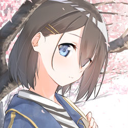 This is a pixiv picture whose title is 桜.