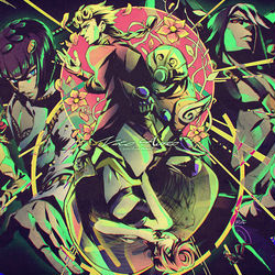 This is a pixiv picture whose title is 黄金の風.