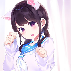 This is a pixiv picture whose title is Cat🐾.