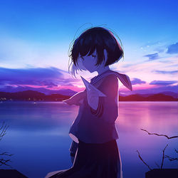 This is a pixiv picture whose title is 明日へ飛ばして.