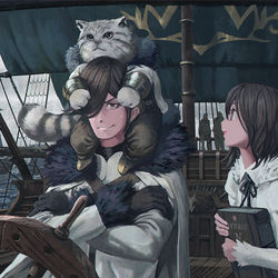 This is a pixiv picture whose title is 【PFLS】キャプテンキャット【テイル島の戦い】.