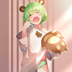 This is a pixiv picture whose title is おはくまくま　.