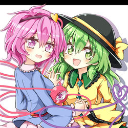 This is a pixiv picture whose title is 古明地姉妹【3/10はさとりの日】.