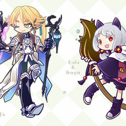 This is a pixiv picture whose title is 【PFLS】お前もデフォルメにしてやろうか.