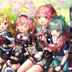This is a pixiv picture whose title is 続・猫まっしぐら.