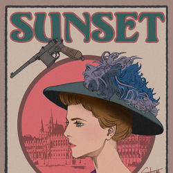 This is a pixiv picture whose title is SUNSET.