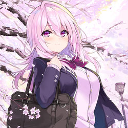 This is a pixiv picture whose title is 桜吹雪、桜さん.