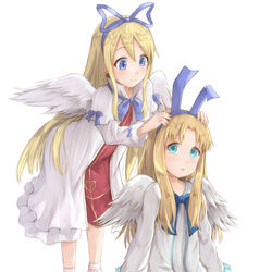 This is a pixiv picture whose title is Flonne and Filo.