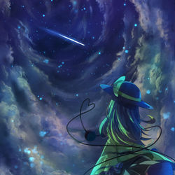 This is a pixiv picture whose title is こいしと空.