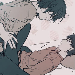 This is a pixiv picture whose title is 【創作BL】らくがき.