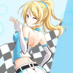 This is a pixiv picture whose title is レースクイーンエリーチカ.