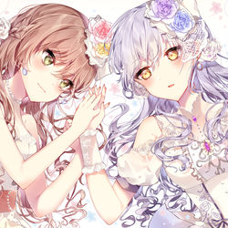 This is a pixiv picture whose title is 💐今井リサ🎀湊友希那💐.