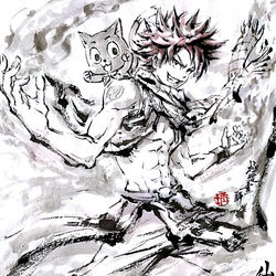 This is a pixiv picture whose title is 【極道畫師】納茲·多拉格尼爾.