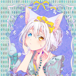 This is a pixiv picture whose title is 【宣伝】猫娘45話.