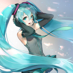 This is a pixiv picture whose title is 初音ミク.