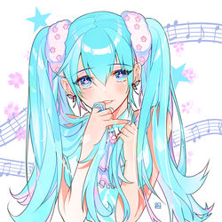 This is a pixiv picture whose title is ミクの日.