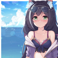 This is a pixiv picture whose title is キャルちゃんの水着.