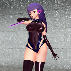 This is a pixiv picture whose title is 退魔忍桜（悪）.