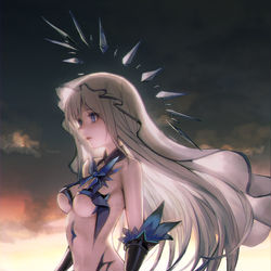 This is a pixiv picture whose title is DATE A LIVE 鳶一折紙 デビル.