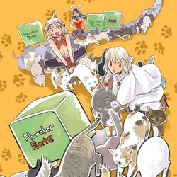 This is a pixiv picture whose title is 【PFLS】名も無き島猫輸送団【島猫勇士隊】.