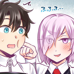 This is a pixiv picture whose title is 悪属性なマシュ.