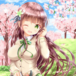 This is a pixiv picture whose title is お花見.
