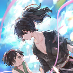 This is a pixiv picture whose title is 手を.